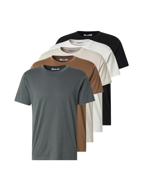 ABOUT YOU Bluser & t-shirts 'Peter'  lysebeige / pueblo / mørkegrøn / sort / hvid