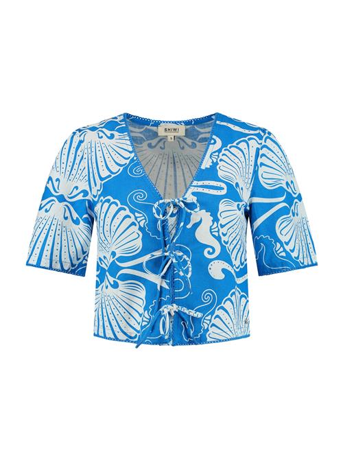 Shiwi Bluse 'Imke Sea Perl'  royalblå / hvid
