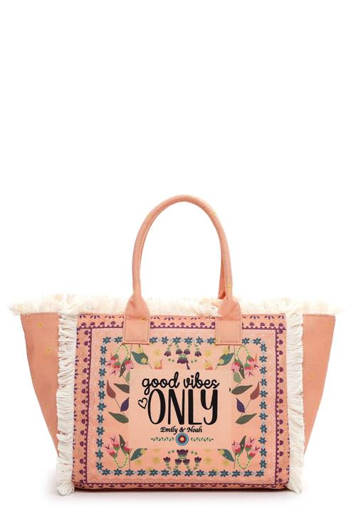 Emily & Noah Shopper 'Elea'  lilla / abrikos / sort / hvid