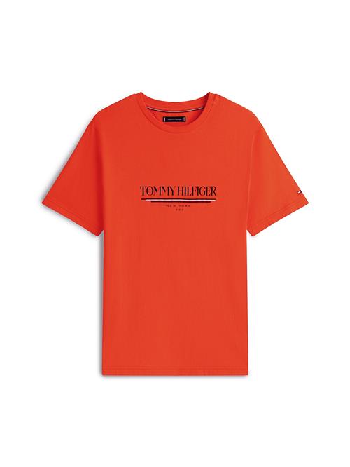 TOMMY HILFIGER Bluser & t-shirts  knaldrød / sort / hvid