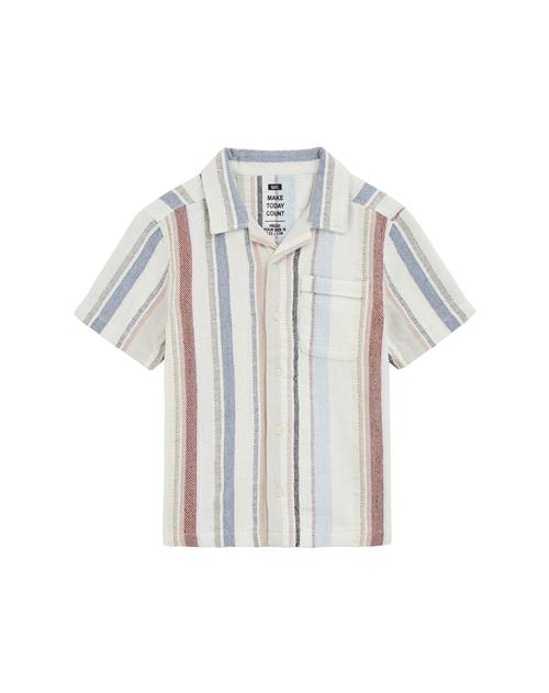 WE Fashion Skjorte  safir / lyseblå / carminrød / hvid