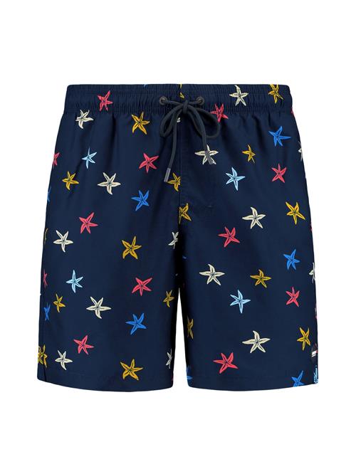 Shiwi Badeshorts 'Mike'  azur / mørkeblå / gul / grenadine