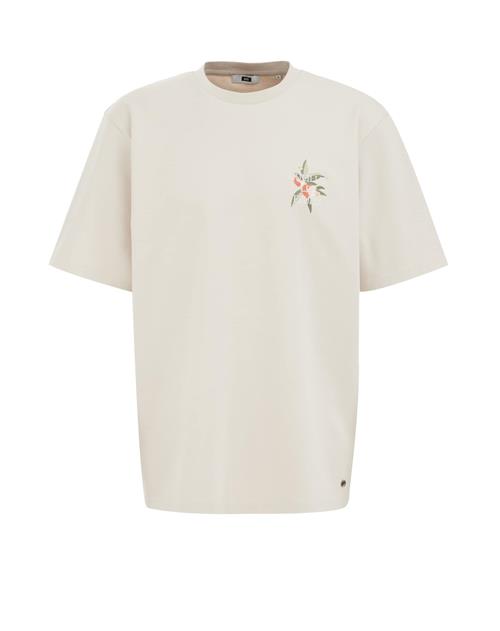 WE Fashion Bluser & t-shirts  beige / mørkegrøn / rød / offwhite