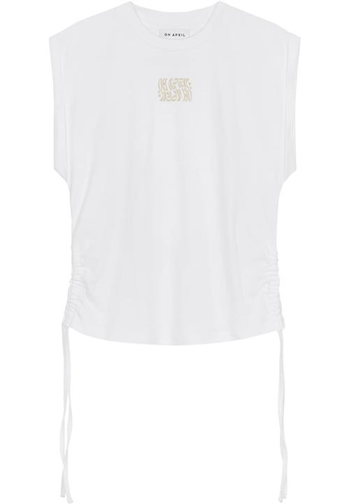 OH APRIL Shirts 'Riah'  mørkebeige / hvid