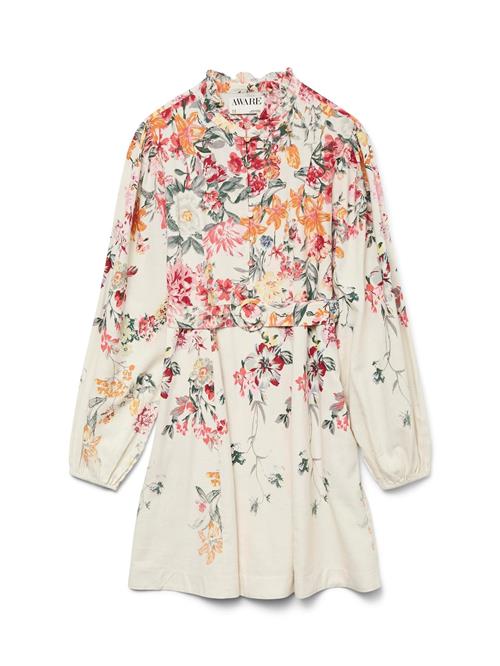 VERO MODA Blusekjole 'VMKristin'  sand / gran / orange / lyserød