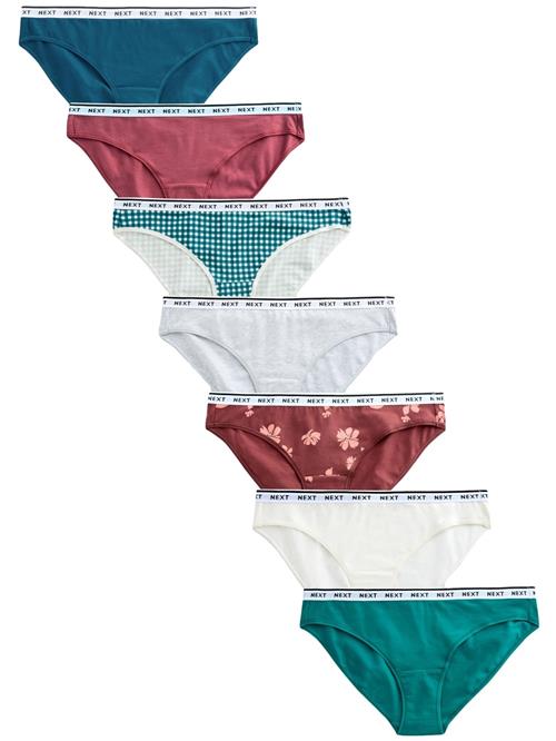 Next Slip  blå / grå-meleret / smaragd / burgunder / hvid