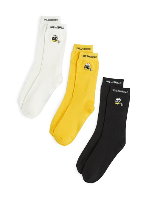 Karl Lagerfeld Sokker 'Disney x Karl Lagerfeld'  gul / sort / hvid