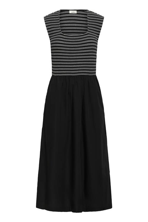 SOAKED IN LUXURY Kjole 'Simone Phoebe'  mørkegrå / sort