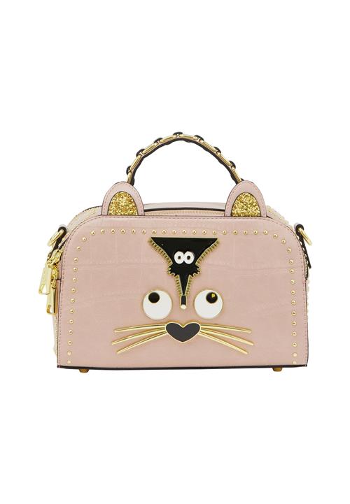 MYMO Håndtaske 'Pop Eyetheme'  guld / pudder / sort