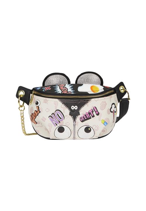 MYMO Bæltetaske 'Pop Eyetheme'  lilla / pastelpink / sort / offwhite