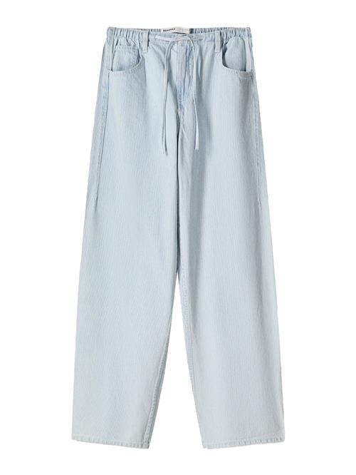 Bershka Jeans  blue denim / hvid