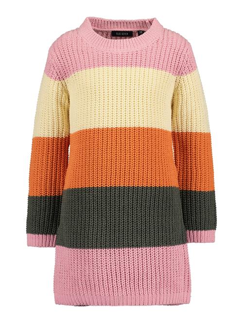 BLUE SEVEN Kjole  pastelgul / grafit / orange / lyserød