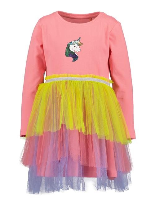 BLUE SEVEN Kjole  gul / lavendel / laks / hvid