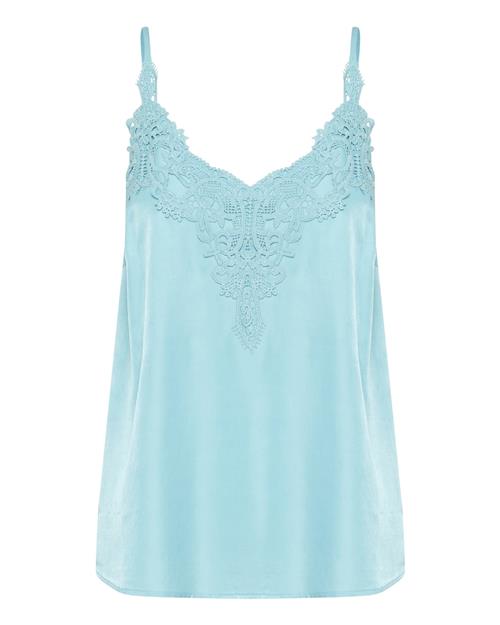 Cream Bluse 'CRAnna'  aqua