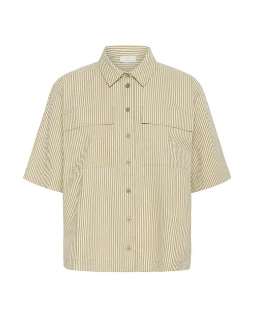 Kaffe Bluse 'KAnaya'  ecru / mørkebeige
