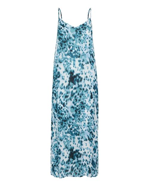 Kaffe Kjole 'Thora'  turkis / cyanblå / lyseblå / hvid