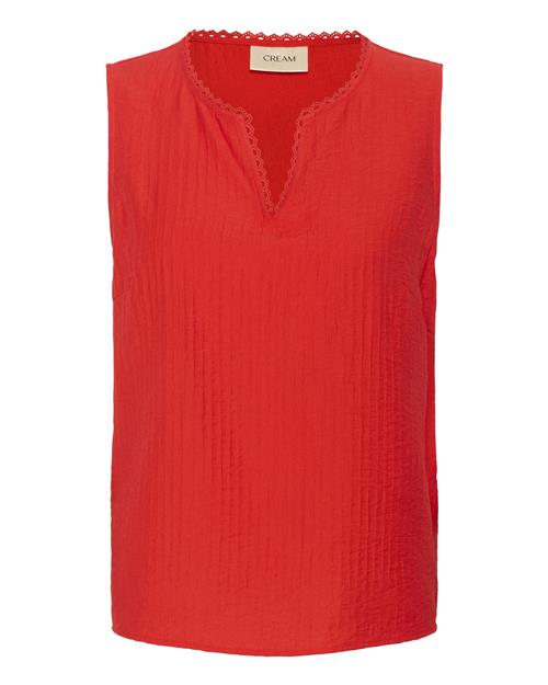 Cream Bluse 'CRLori'  knaldrød