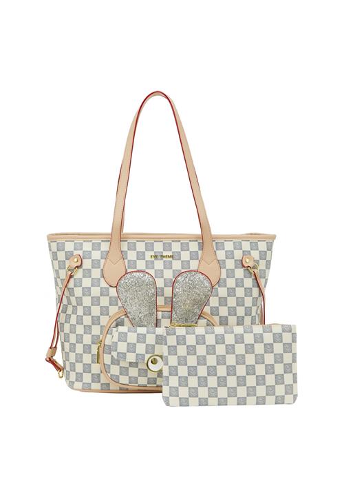 MYMO Shopper 'Pop Eyetheme'  nude / guld / basalgrå / hvid