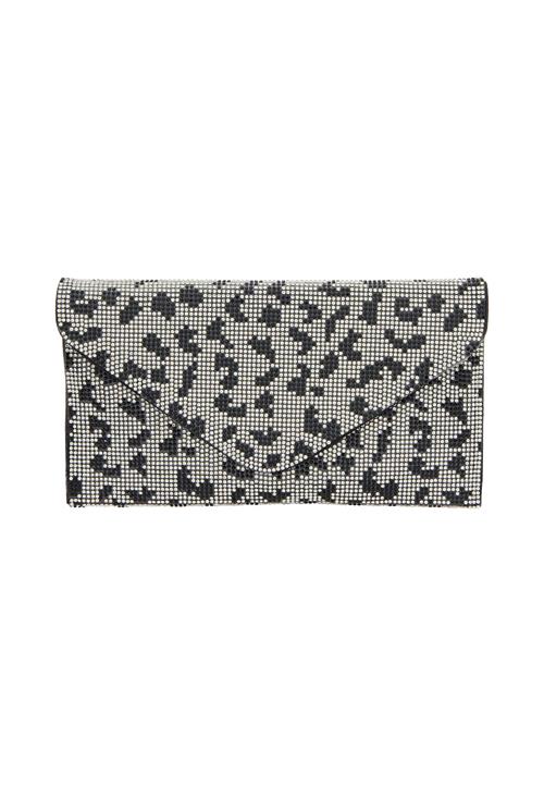faina Clutch  sort / sølv