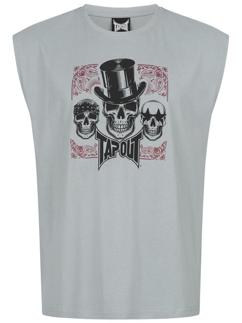 Tapout Bluser & t-shirts 'SKULL TANK'  grå / rød / sort