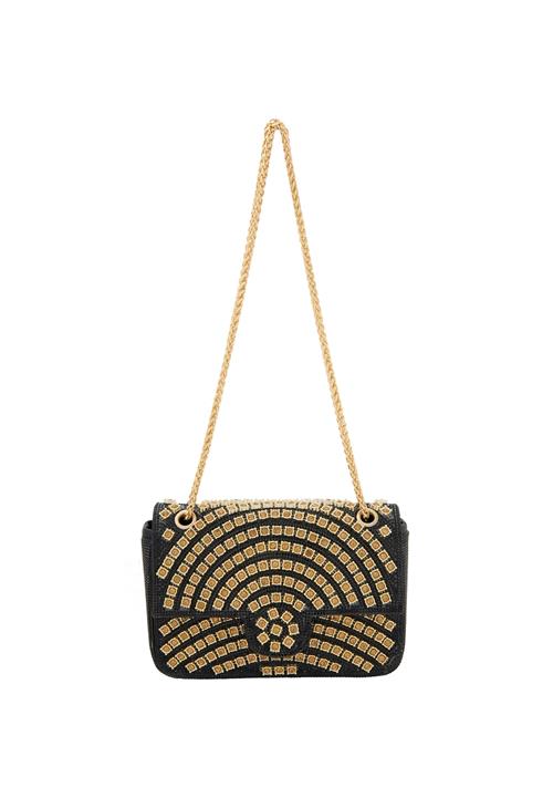 faina Clutch  guld / sort