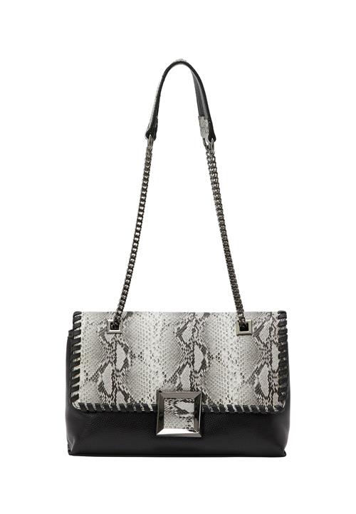 faina Skuldertaske  sort / hvid