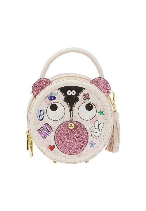 MYMO Håndtaske 'Pop Eyetheme'  gammelrosa / sort / hvid