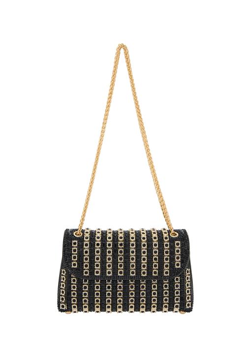faina Clutch  guld / sort