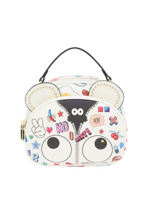 MYMO Håndtaske 'Pop Eyetheme'  lyseblå / rød / sort / hvid