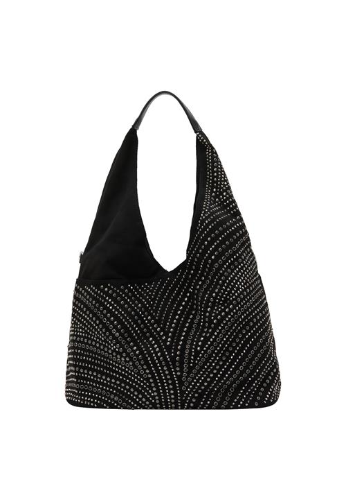 faina Skuldertaske  sort / sølv