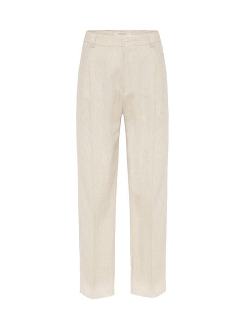 Antioch Bukser med lægfolder  ecru