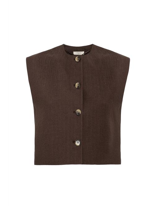 Antioch Vest  mørkebrun / offwhite