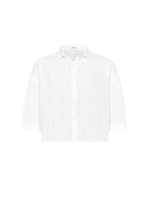 Antioch Bluse  hvid-meleret