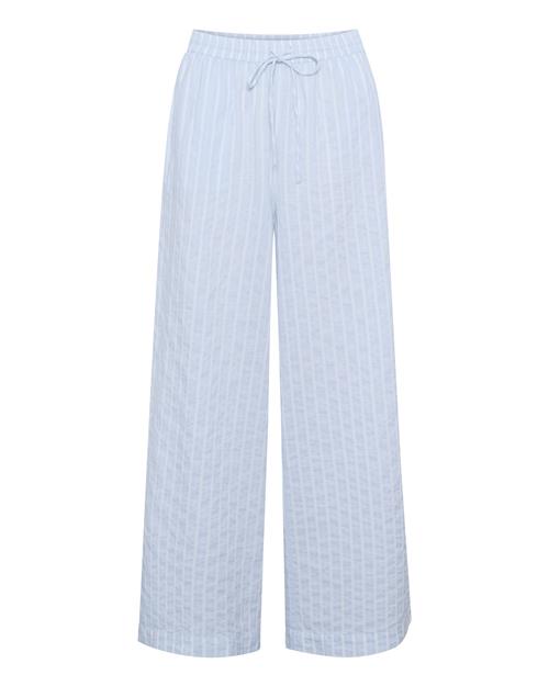 Kaffe Bukser 'Sara'  lyseblå / hvid