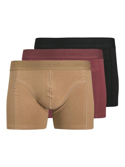 JACK & JONES Boksershorts 'JACOrdinary'  brokade / bordeaux / sort