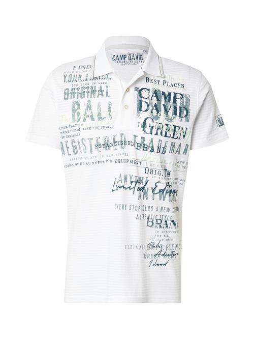 CAMP DAVID Bluser & t-shirts  mørkegrøn / sort / hvid