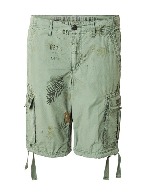 CAMP DAVID Cargobukser  lysegrøn / mørkegrøn / mandarin / sort