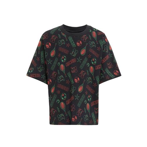 ADIDAS SPORTSWEAR Shirts 'Disney Mickey Mouse'  mørkegrøn / rød / sort