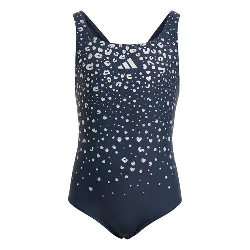 ADIDAS SPORTSWEAR Sportsbademode 'Glitter V-back Swimsuit'  mørkeblå / sølv