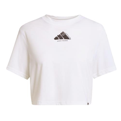 ADIDAS PERFORMANCE Funktionsbluse 'CLIMACOOL Vintage Training Graphic'  sort / hvid