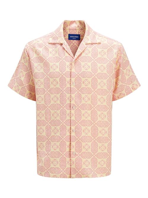 JACK & JONES Skjorte 'JORHydra'  gul / pudder