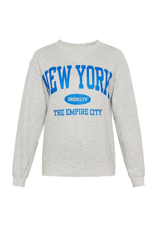 usha BLUE LABEL Sweatshirt 'Fashion Look'  ultramarinblå / grå