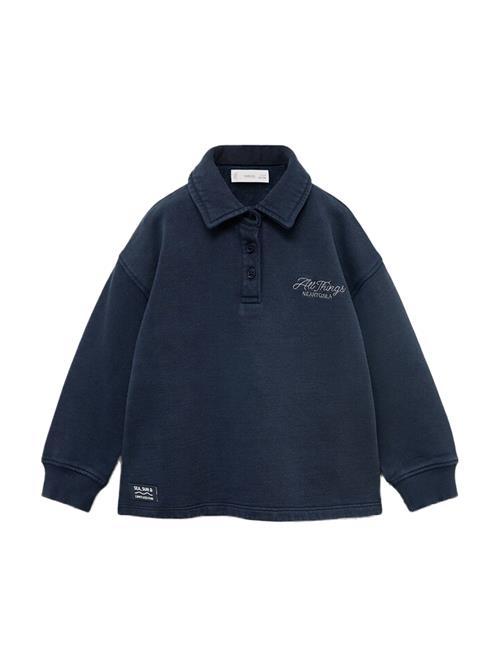 MANGO KIDS Sweatshirt 'THINGS'  navy / grå