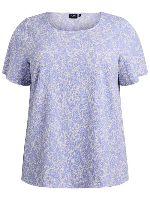 Flash by Zizzi Bluse 'Fltracy'  lyselilla / hvid