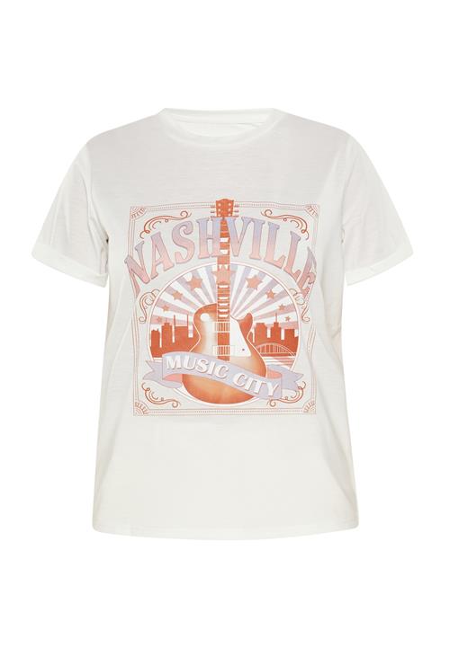 Usha Shirts  røgblå / mørkeorange / hvid