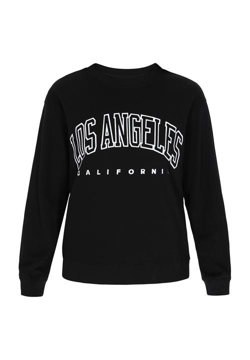 usha BLUE LABEL Sweatshirt  sort / hvid