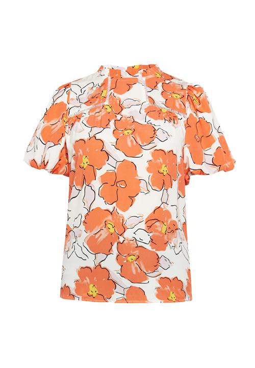 usha FESTIVAL Bluse 'Festival'  gul / orange / sort / hvid