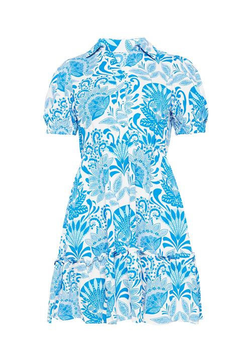 Usha Blusekjole  blå / hvid