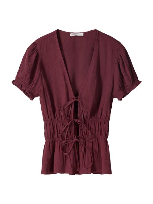 Bershka Bluse  burgunder