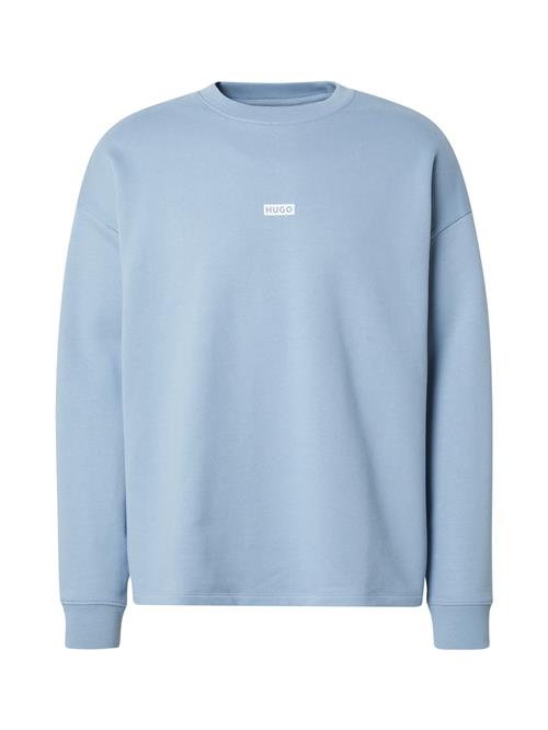 HUGO Sweatshirt 'Naviu'  pastelblå / hvid